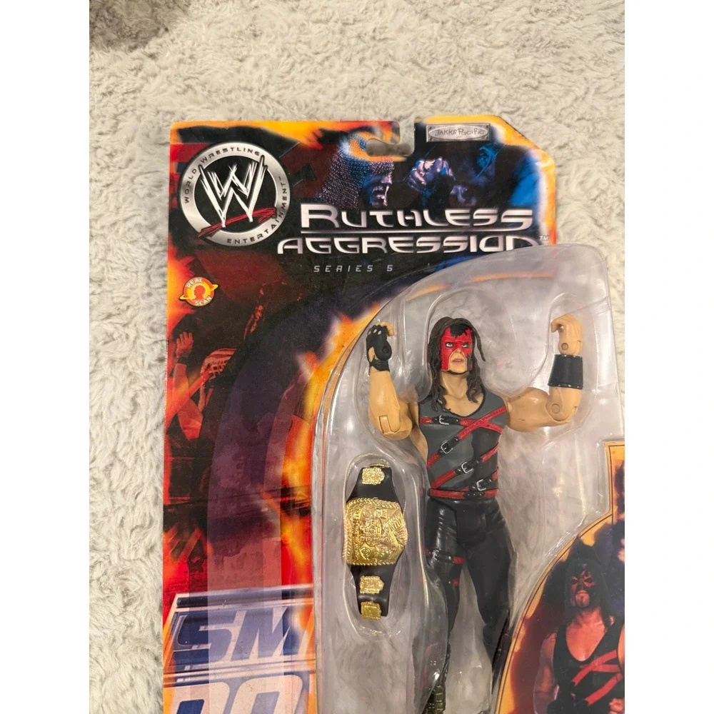 WWE Jakks Pacific Ruthless Aggression Series 5 Kane Action Figure Masked Belt